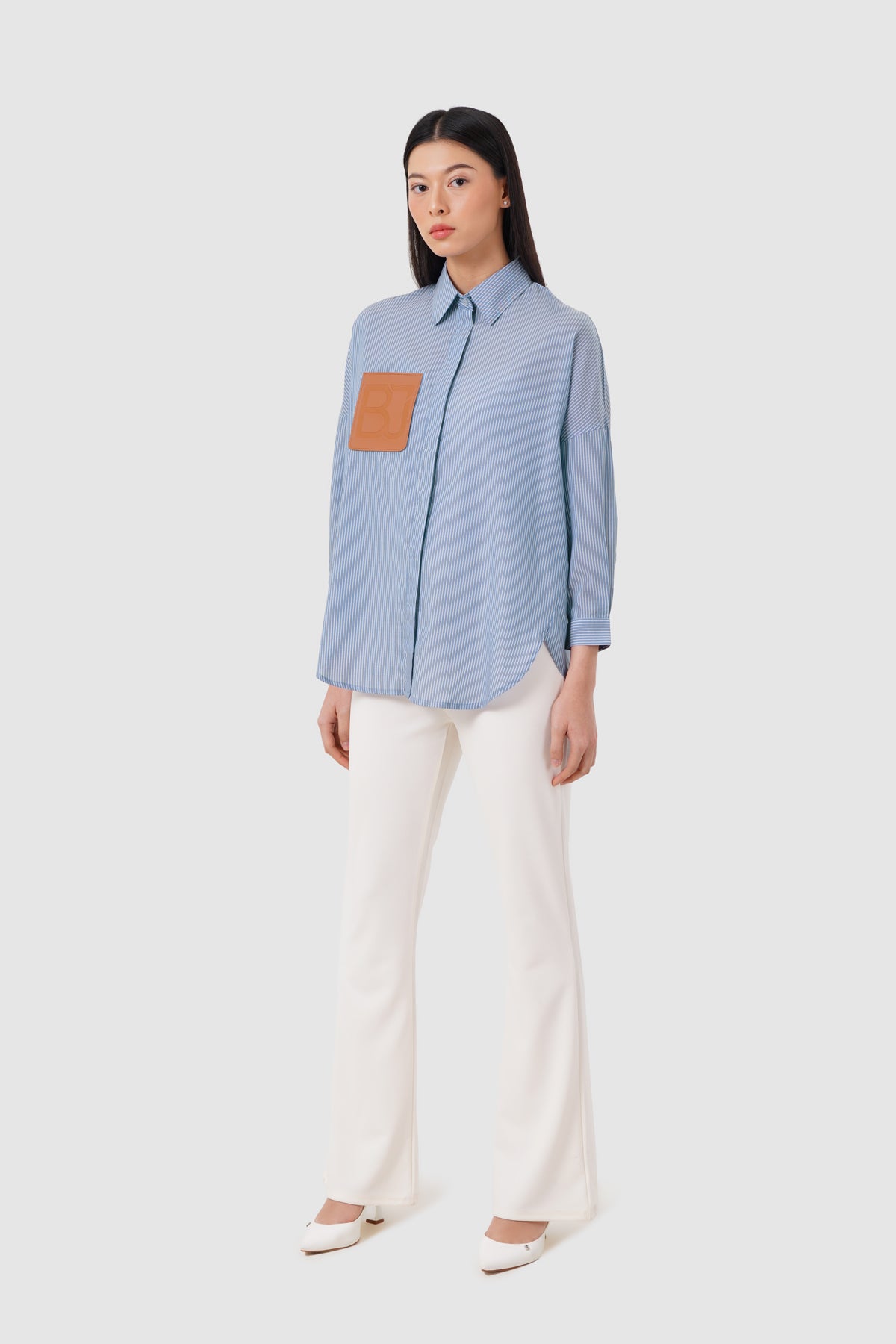 Vanesa Oversize Shirt - Blue