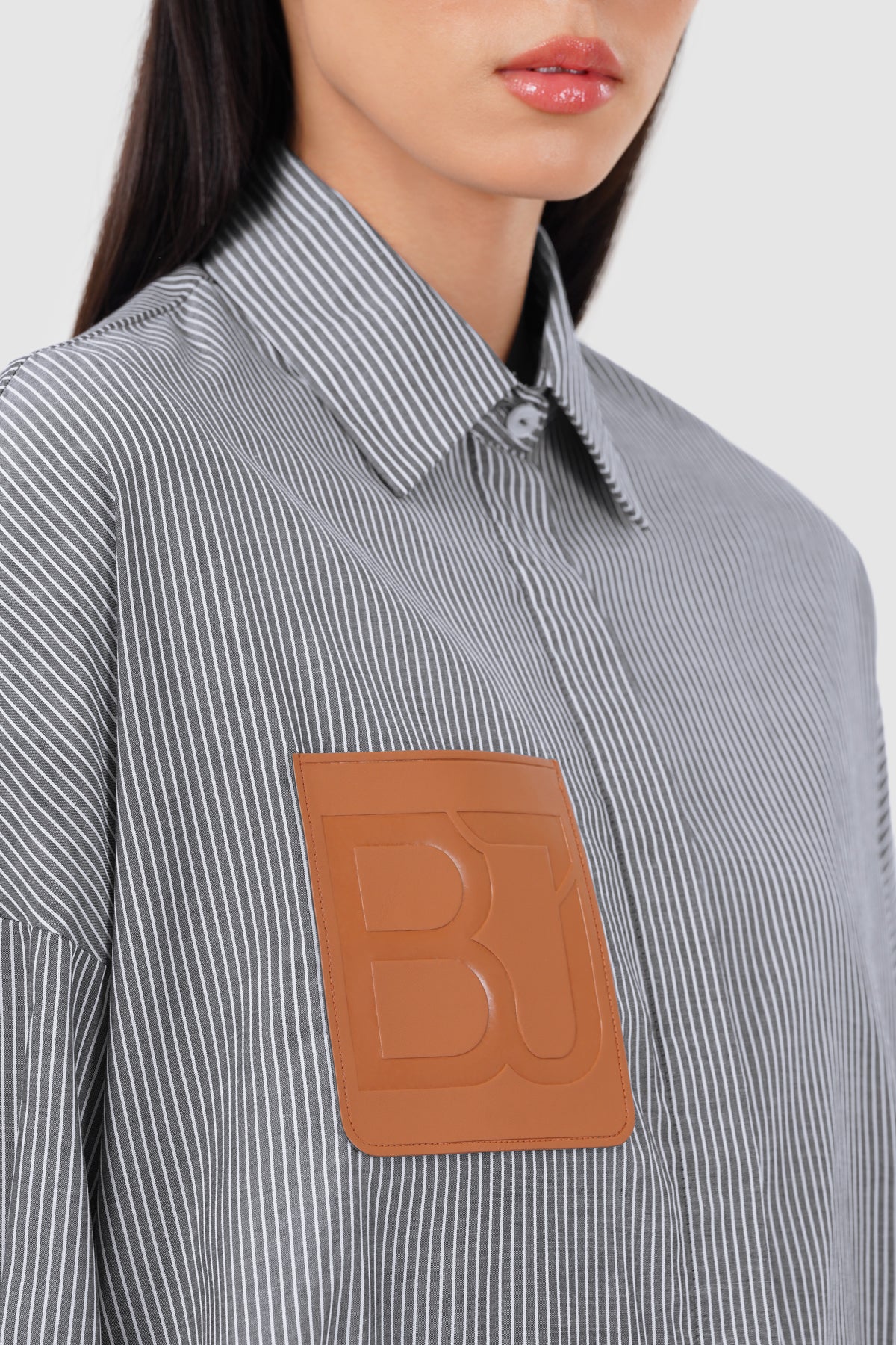 Vanesa Oversize Shirt - Grey