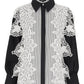 Vellara Lace Shirt - Monochrome
