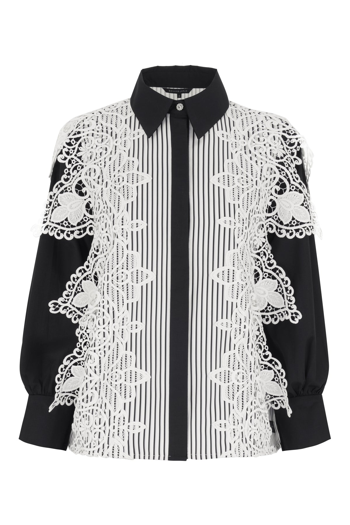 Vellara Lace Shirt - Monochrome