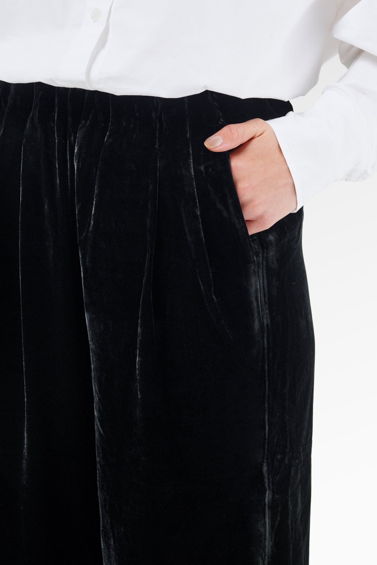 Velvet Long Pants - Black – Benang Jarum