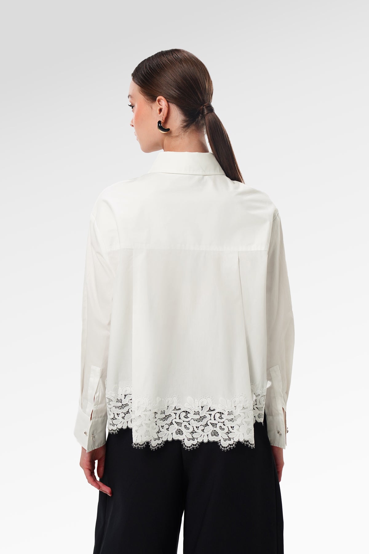 Vera Lace Shirt - Off White