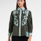 Vienne Embroidery Shirt - Charcoal Sage