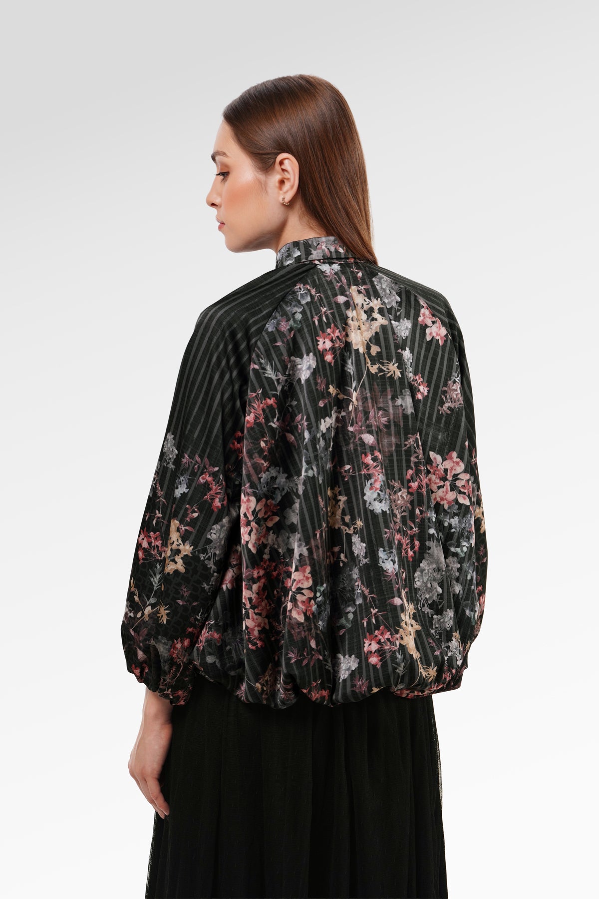 Viola Balloon Shirt - Dark Viola