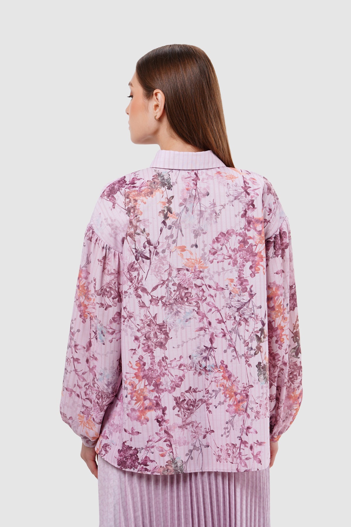 Viola Embroidery Shirt - Blossom