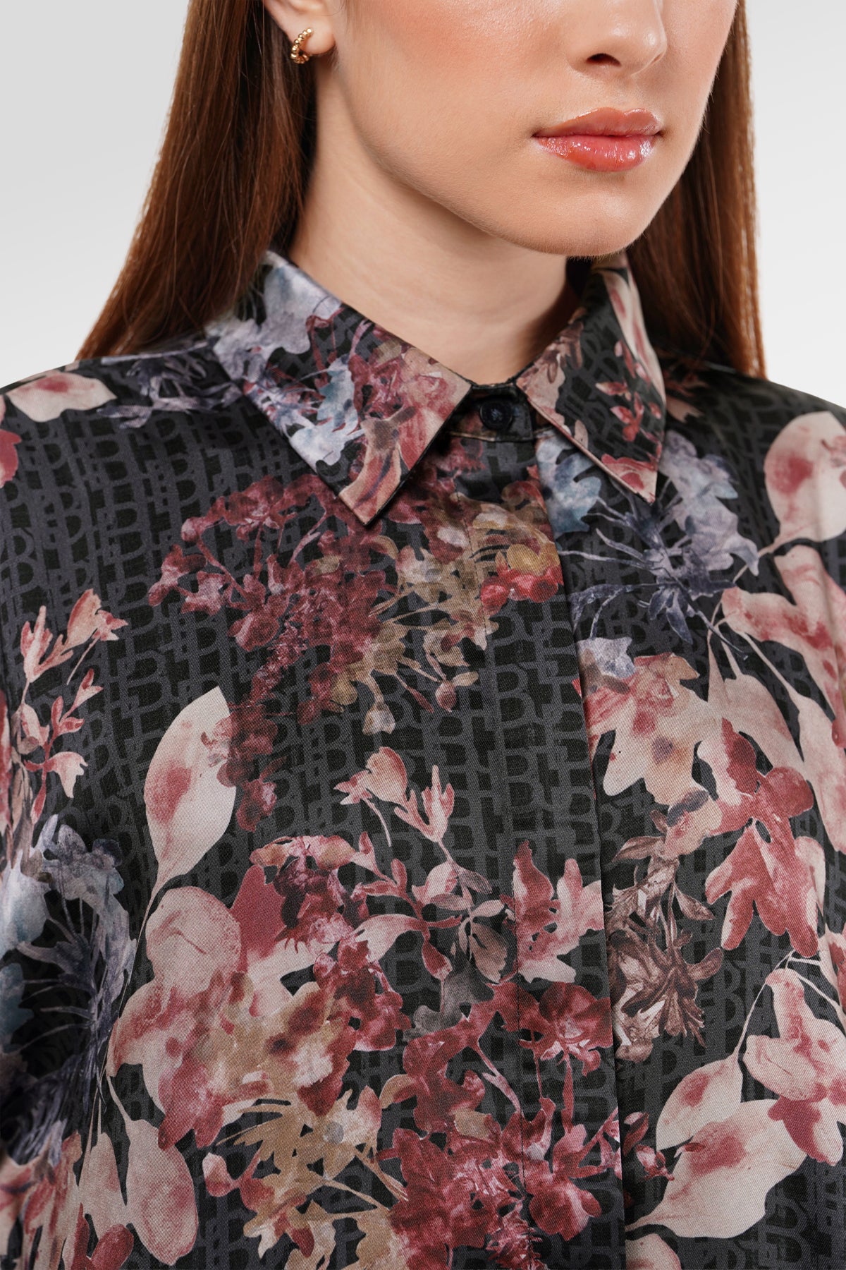 Viola Oversized Shirt - Dark Viola