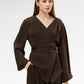 Viona Wrap Outer - Dark Brown