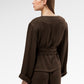 Viona Wrap Outer - Dark Brown