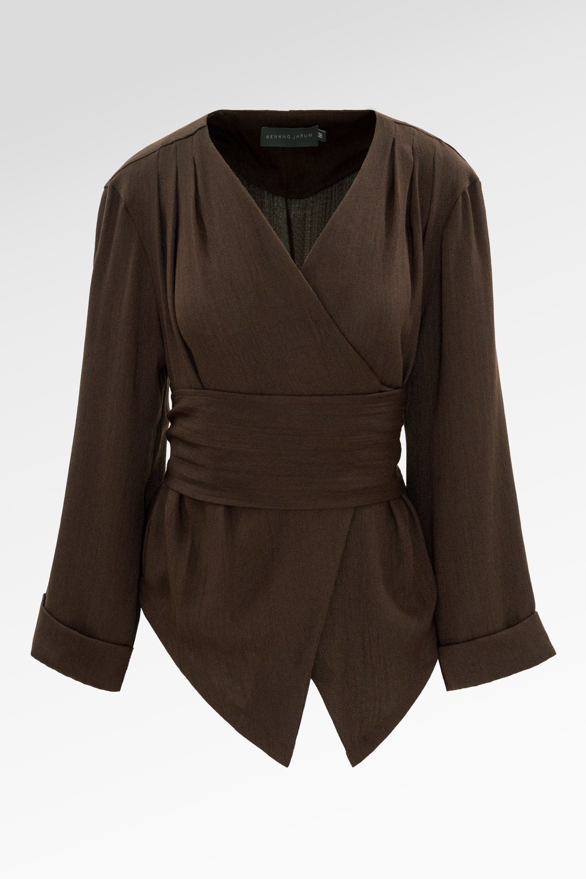 Viona Wrap Outer - Dark Brown