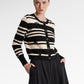 Viona Embellished Cardigan - Black/Ivory