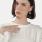 Winter Loose Blouse - White