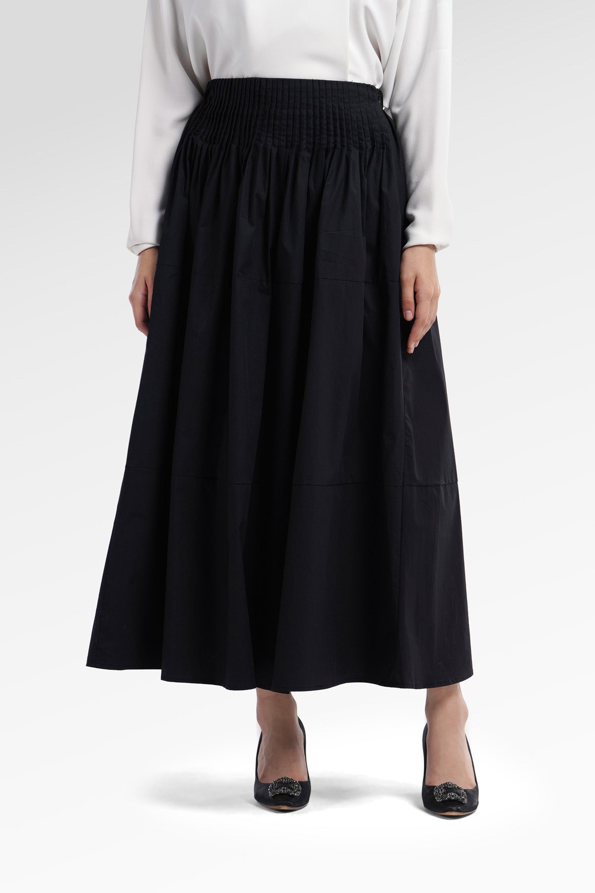 Zalia Waist Skirt - Black