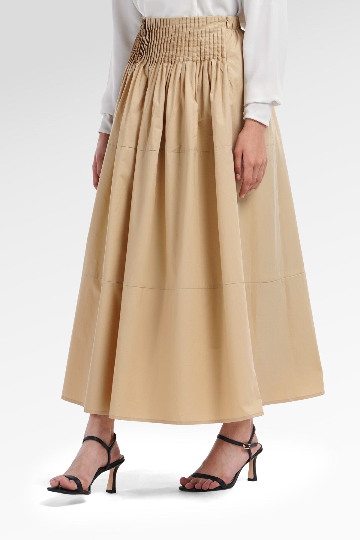 Zalia Waist Skirt - Khaki