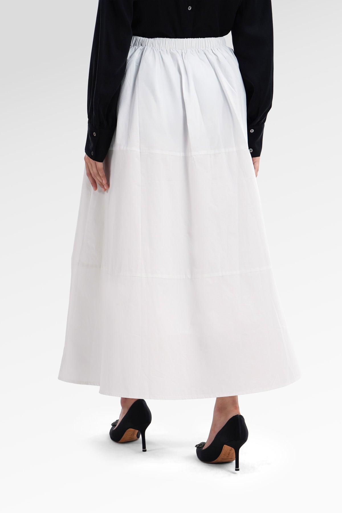 Zalia Waist Skirt - White