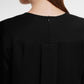 Zea Side Slit Blouse - Black