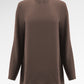 Zea Side Slit Blouse - Dark Taupe