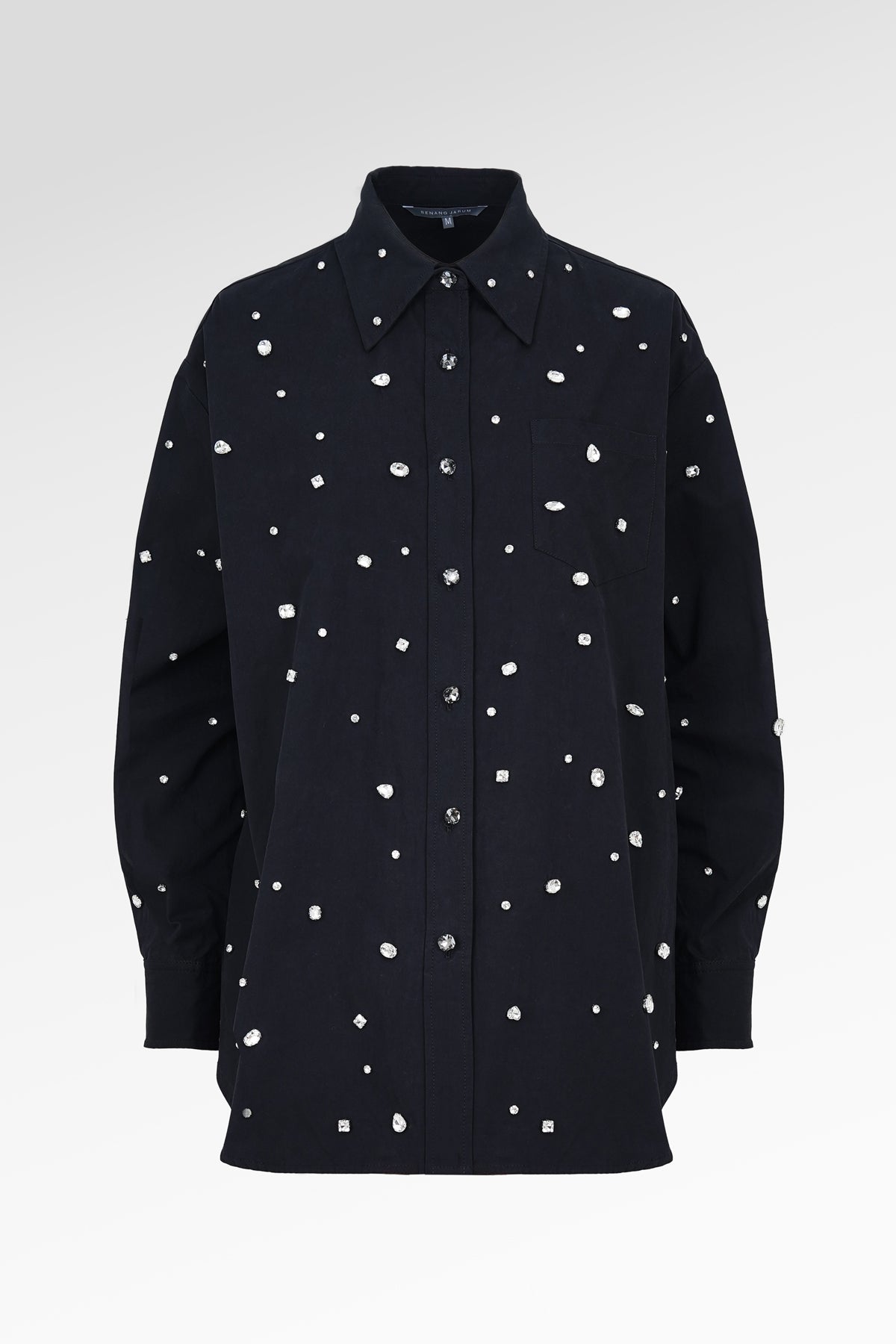 Zelena Beads Shirt - Black