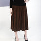Pleats Me Skirt Tan