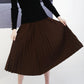 Pleats Me Skirt Tan