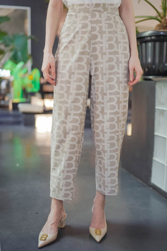 Monogram Pants - Beige
