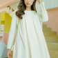 Nollie Pleated Blouse - Cream