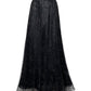 Khanum Tulle Pleated Skirt - Black