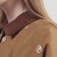 Blair Crop Shirt - Coffee