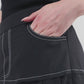 Louise Pleated Skirt - Black