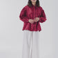Alma Puffy Shirt - Maroon