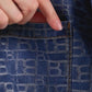 Mono Puzzle Jacquard Denim Shirt - Medium