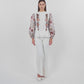 Liora Embroidery Blouse - White