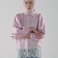 Mono Stripes Lace Shirt - Sorbet