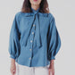 Bailee Puffy Shirt - Blue