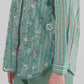 Harmony in Stripe Blooming Lace Shirt - Dusty Mint