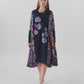 Opulent Bloom Pleated Outer - Midnight Mosaic