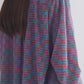 Mono Stripe Pleat Shirt - Riviera