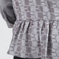 Denim Tales Peplum Shirt - Grey