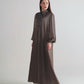 Monogram Diagonal Pleated Dress - Black Choco
