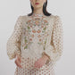 The Regal Embroidery Lace Blouse - Sungold