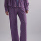 Mono Stripes Drawstring Pants - Riviera