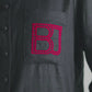 Embroidery Pocket Shirt - Black