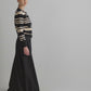 Viona Embellished Cardigan - Black/Ivory