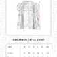 Samara Pleated Shirt - Pearl
