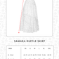 Samara Ruffle Skirt - Pearl