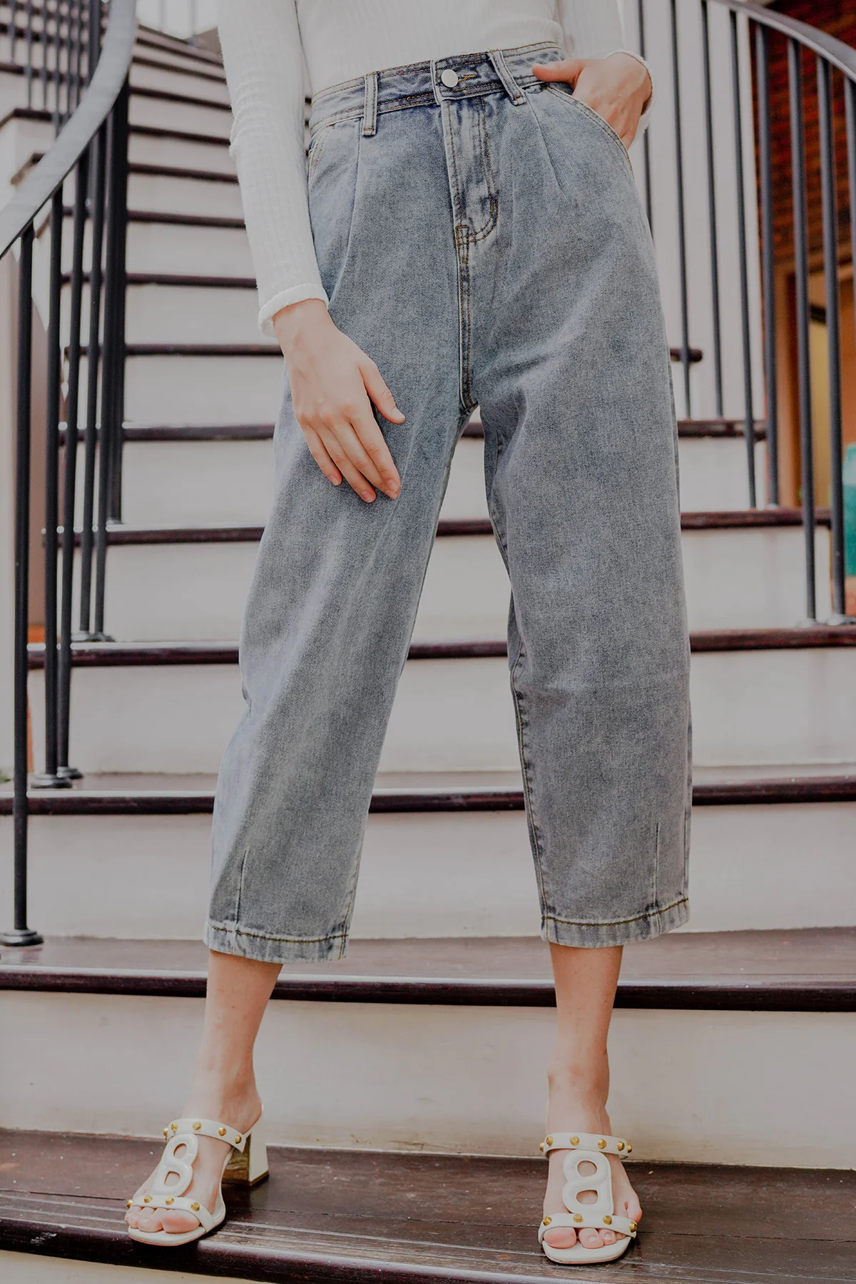 Cammie Jeans - Washed Blue