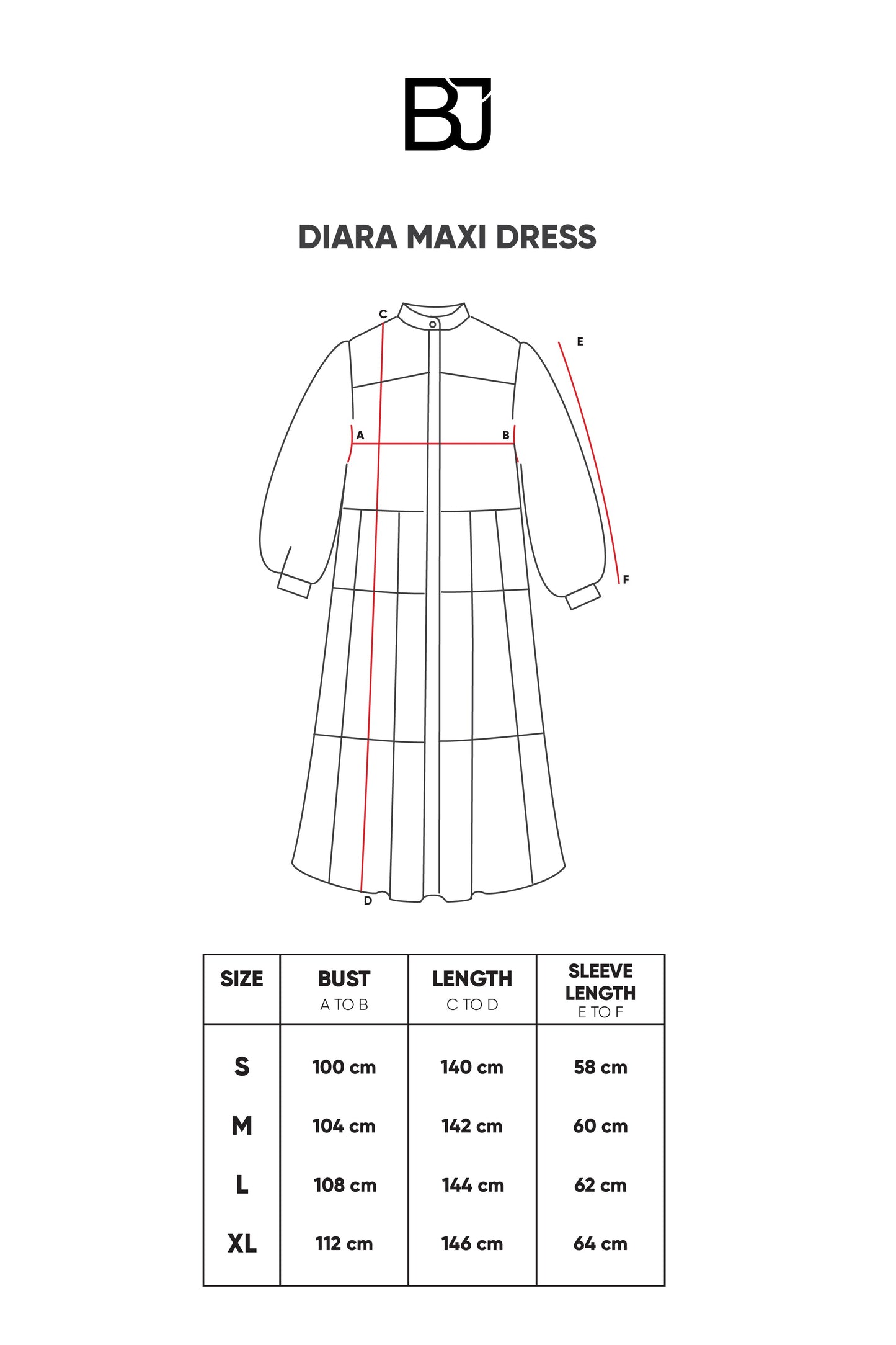 Diara Maxi Dress - Black