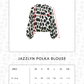Jazzlyn Polka Blouse - Off White