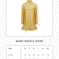 Mary Ruffle Shirt - Yellow