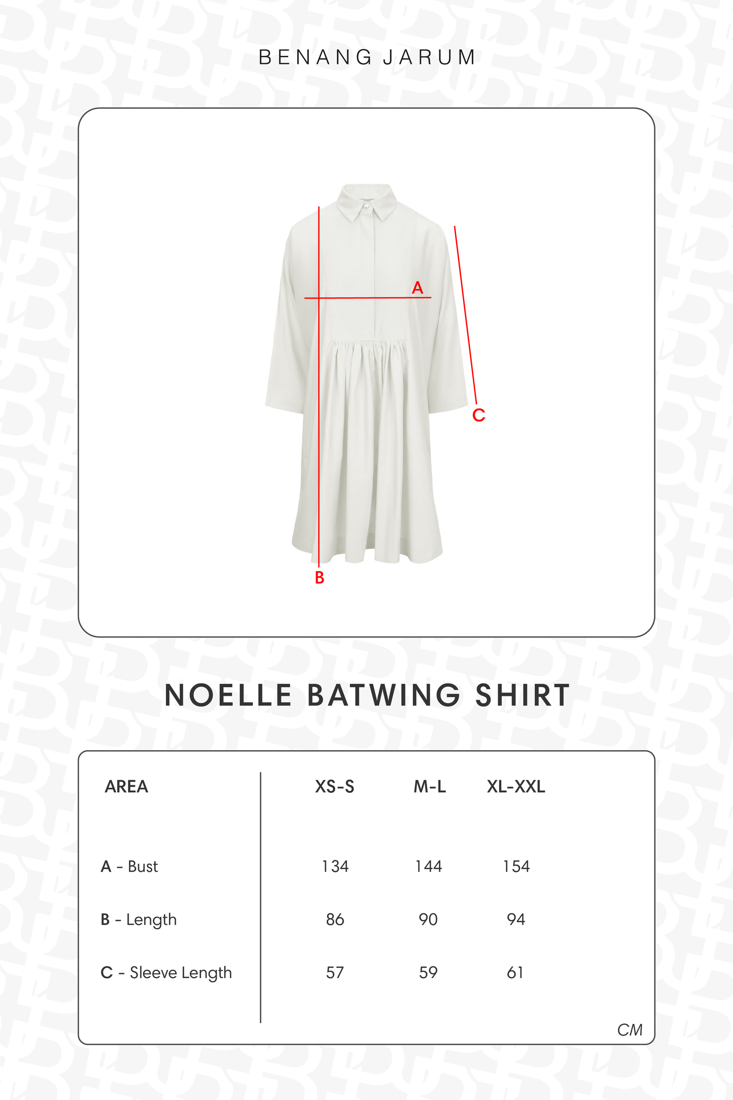 Noelle Batwing Shirt - White