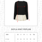 Shyla Knit Peplum - Black
